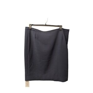 NWT MM‎ LAFLEUR Size +3 Skirt Pencil Straight Textured Galaxy Blue Back Zip